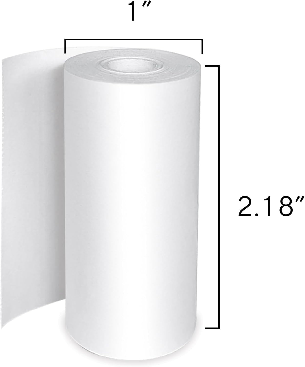 Mini Thermal Printer Paper – 5 Rolls (3 Self-Adhesive Sticker + 2 Thermal Paper Rolls, 57Mm / 2.18 for Portable Wireless Printer, Labels, Photos, Crafts, Bpa-Free Inkless Paper, White